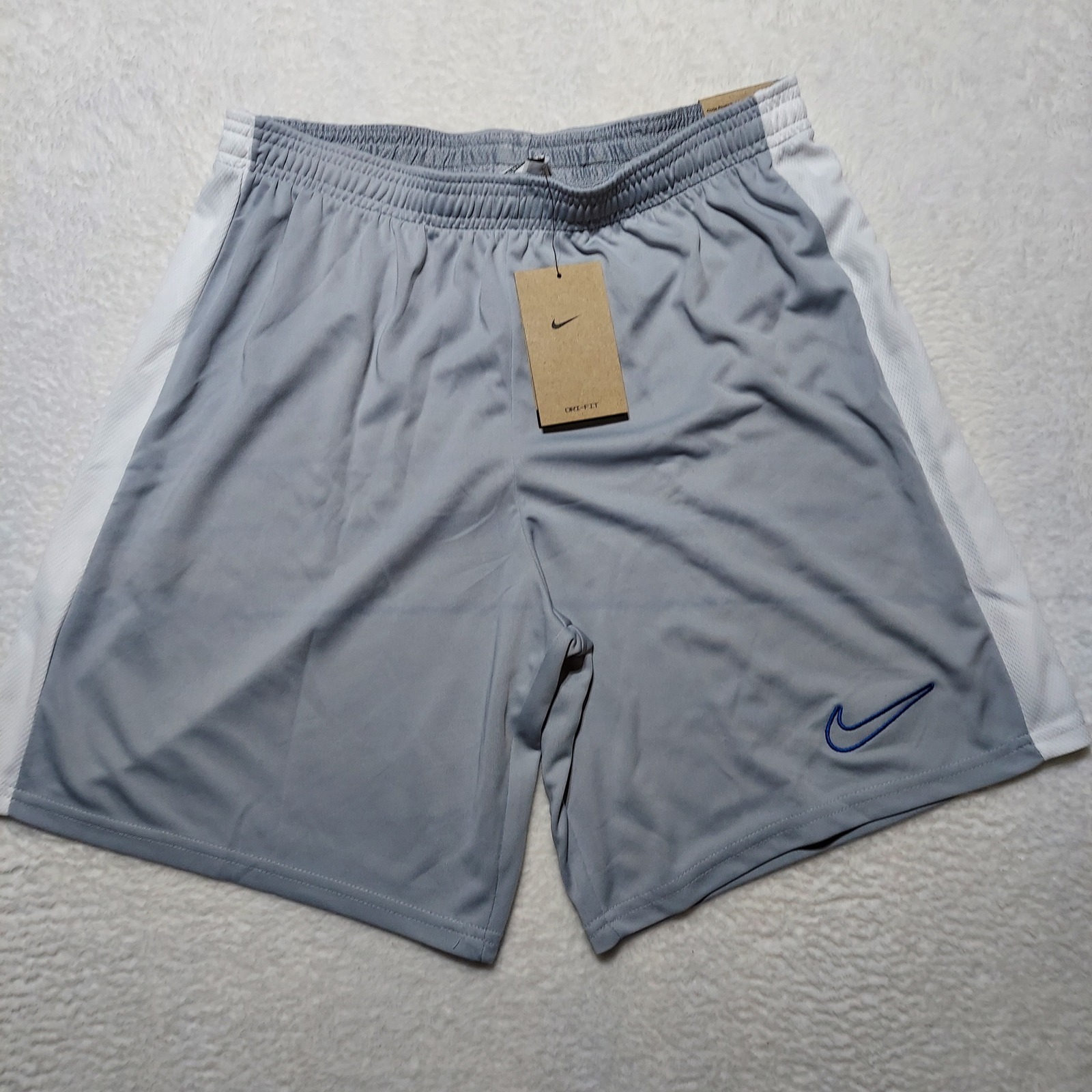 Nike Soccer Shorts Mens Large Grey Brand New Slim Fit Athletic Dv9742012